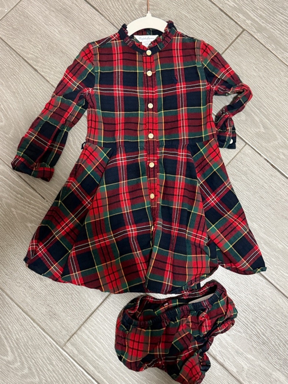 Ralph Lauren Red & Green Plaid Dress